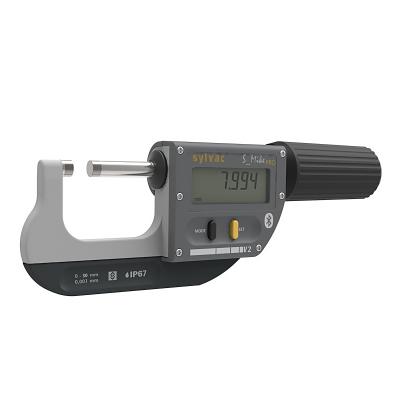 SYLVAC Digital Mikrometer S_MIKE PRO SMART 0-30 mm IP67 (803.0306) BT Cylindrisk Ø6,5 mm 